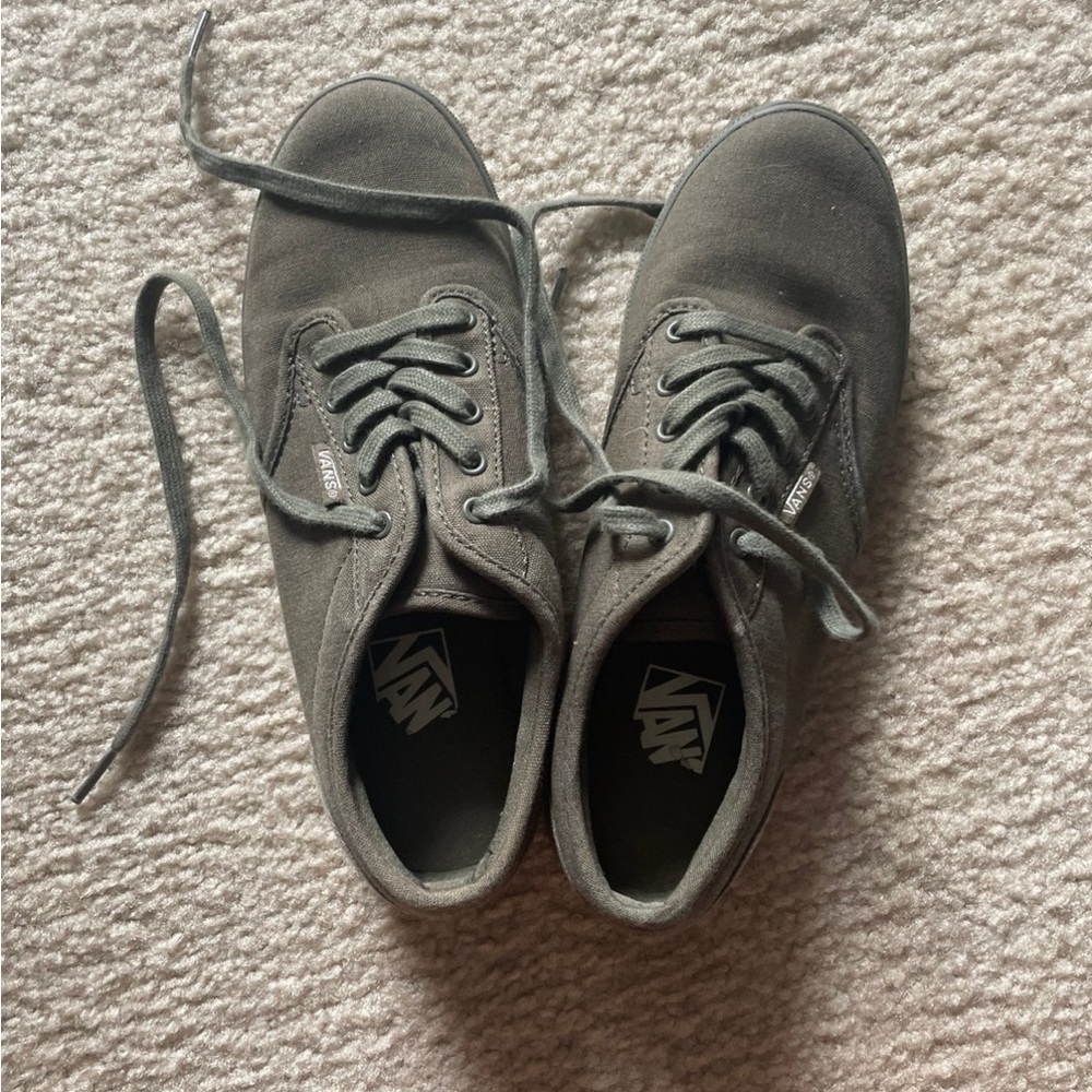 Vans Olive Green  Canvas Sneakers